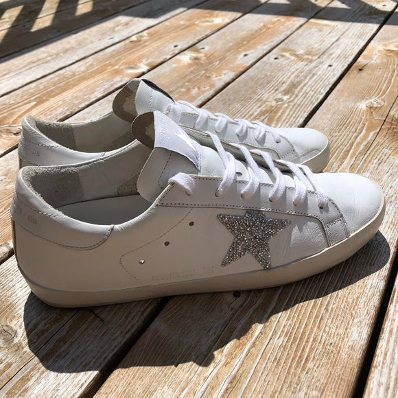 Limited Edition Golden Goose With Crystals Golden Goose Super-Star